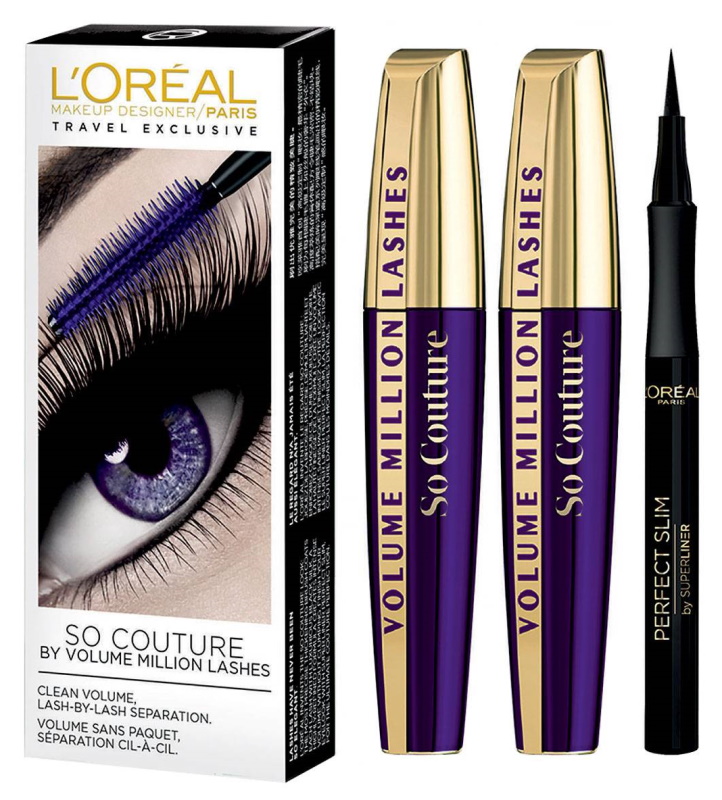 Volume million lashes. L'Oreal Paris Volume million Lashes so Couture. L'Oreal Paris тушь для ресниц VML so Couture. L'Oreal so Couture Duo. Набор тушь и подводка лореаль.