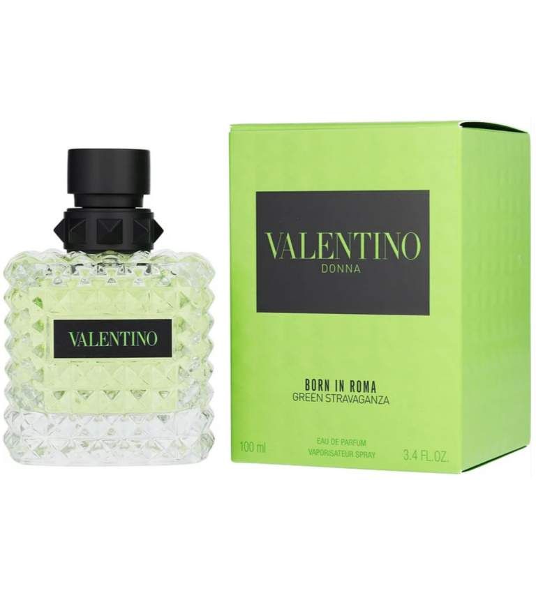 Valentino Valentino Donna Born in Roma Green Stravaganza