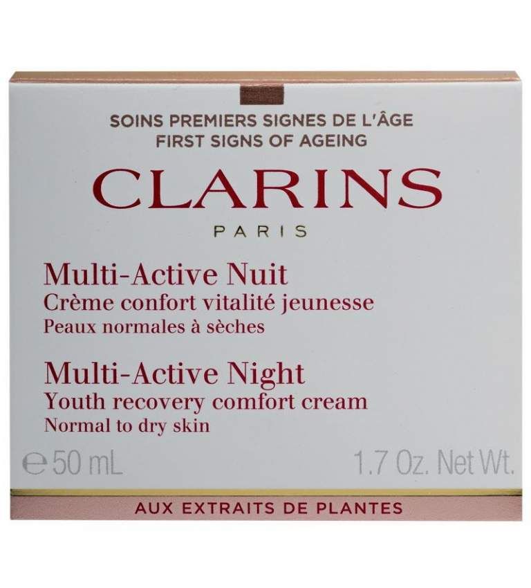 Clarins Multi-Active Nuit Targets Fine Lines, Revitalizing Night Cream Normal to Dry Skin