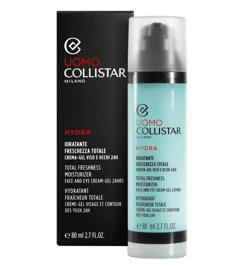 Collistar Uomo Total Freshness Moisturizer Face And Eye Cream-Gel 24h