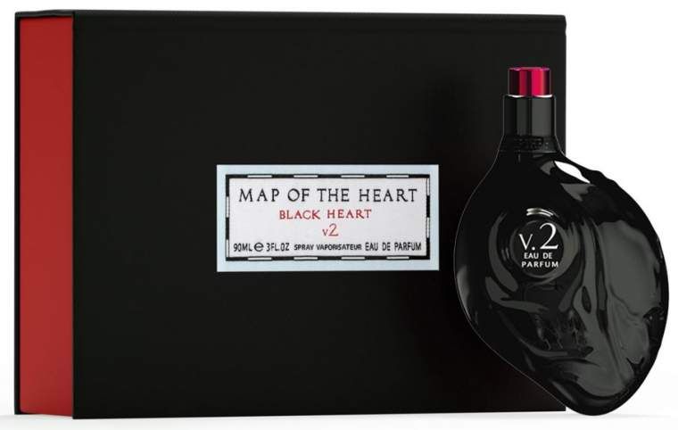 Map of the Heart Black Heart v.2