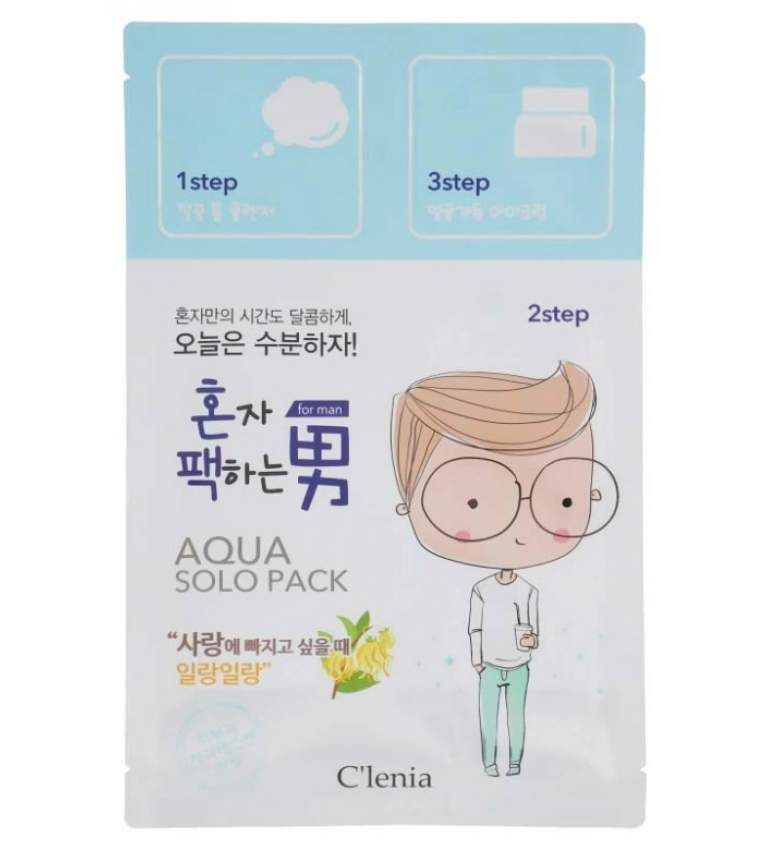 Clenia Clenia Solo Pack Man Moisturizing Aqua 3 Step Mask