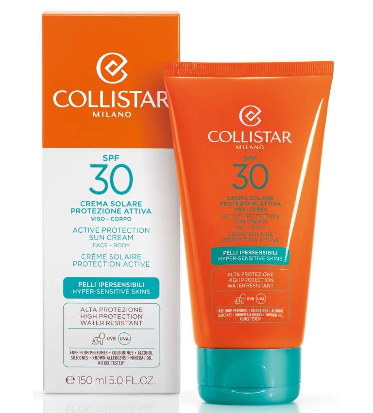 Collistar Active Protection Sun Cream Face Body SPF 30+