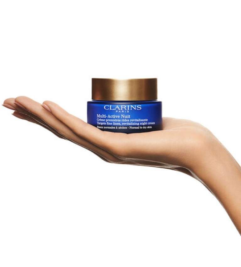 Clarins Multi-Active Nuit Targets Fine Lines, Revitalizing Night Cream Normal to Dry Skin