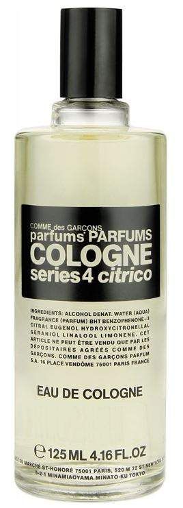 Comme des Garcons Cologne series 4 citrico