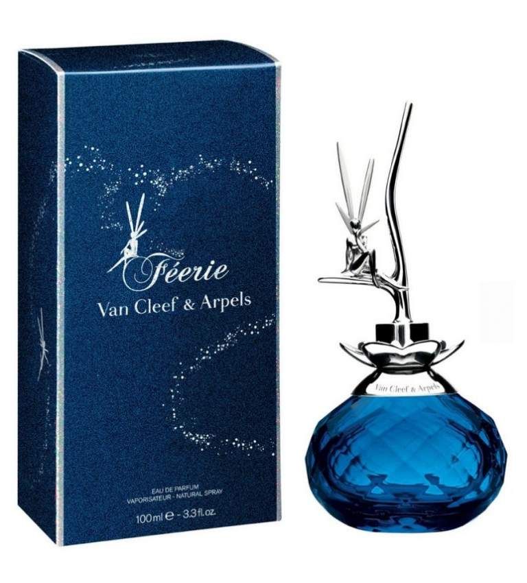 Ван клиф отзывы. Духи Feerie van Cleef Arpels. Van Cleef & Arpels - Feerie Eau de Parfum. Ван Клиф Arpels Feerie. Духи Ван Клиф синие с феей на крышке.